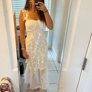 White Zimmerman Midi Dress Dupe